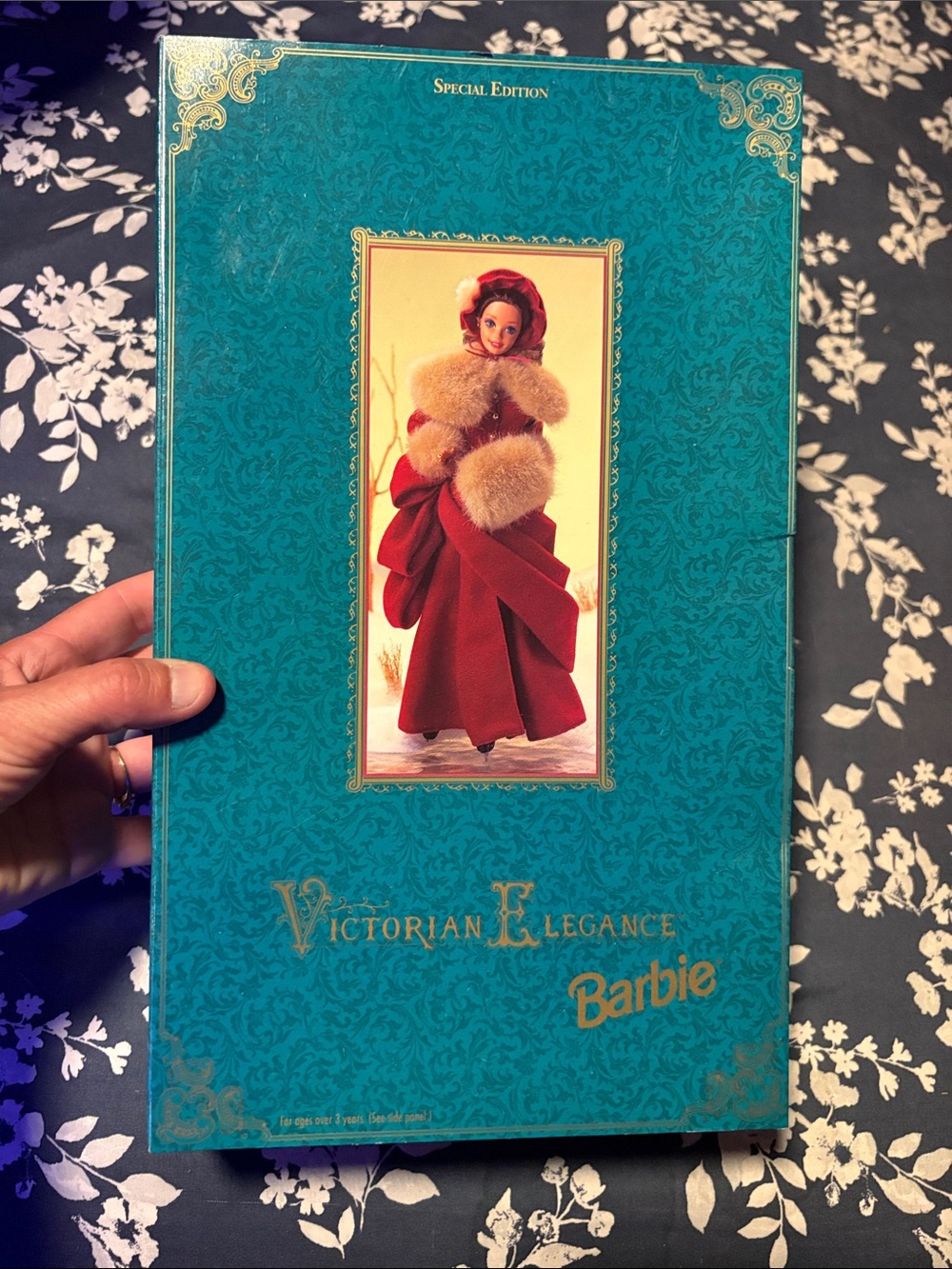 Barbie Victorian Elegance Doll - Teal Box with Red Outfit